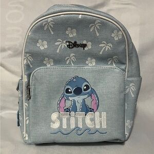 Disney Stitch Backpack - Light Blue and White